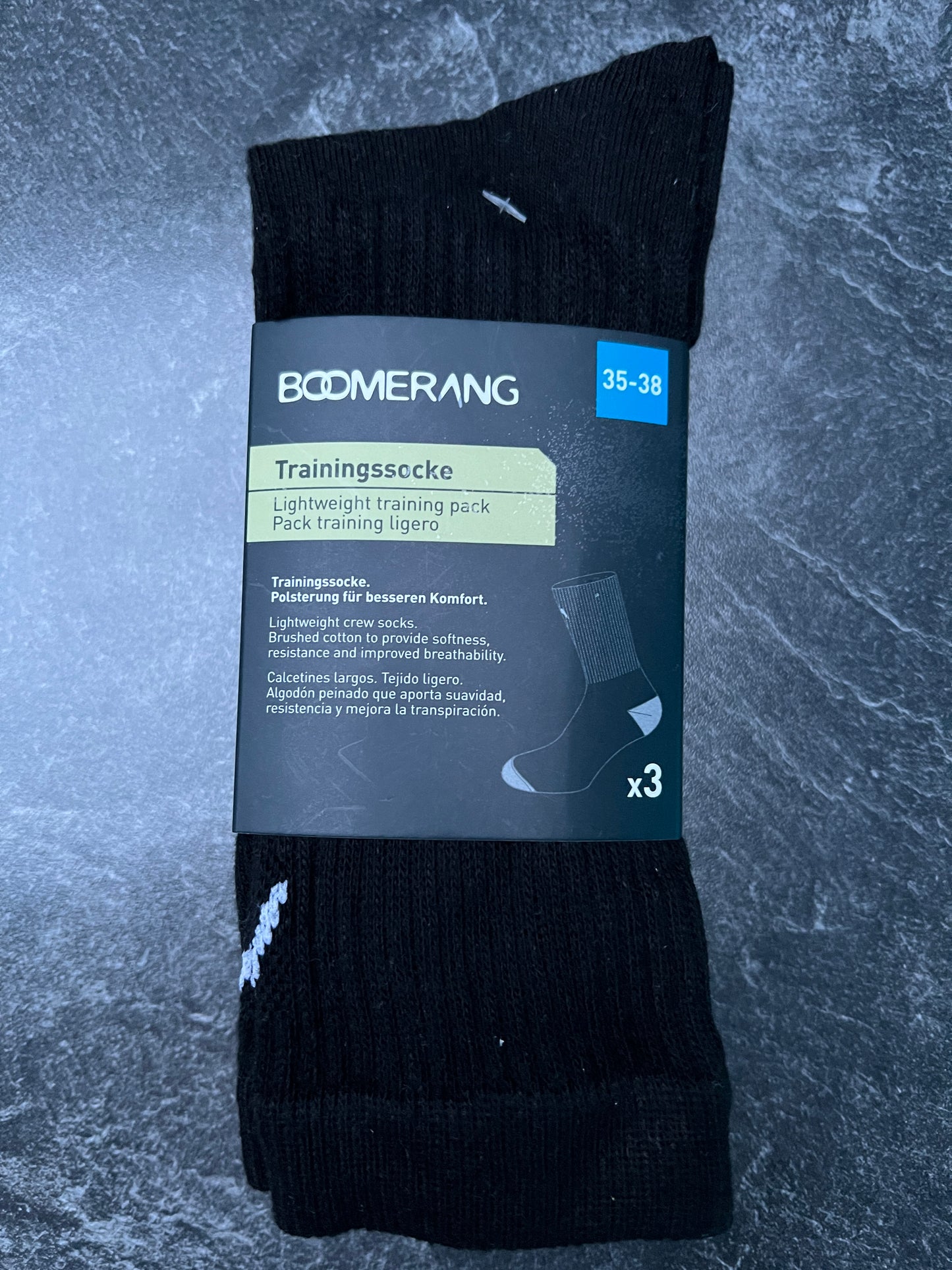Sportsocken Boomerang leichte Tennissocken