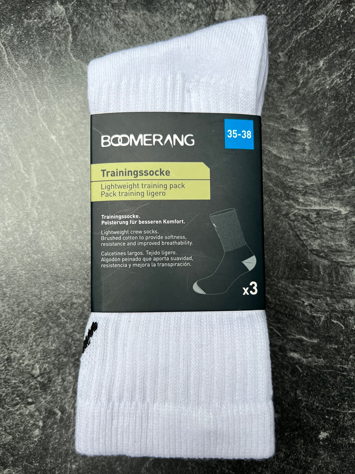 Sportsocken Boomerang leichte Tennissocken