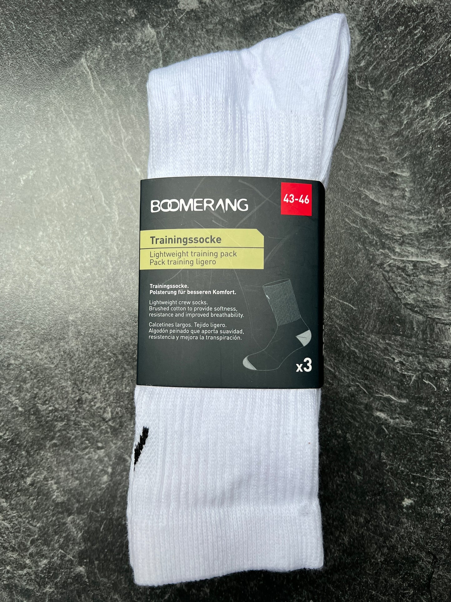 Sportsocken Boomerang leichte Tennissocken