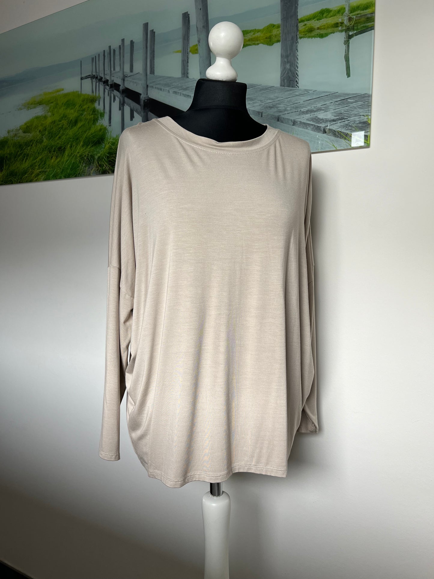 Basic Oversize Feinstrick Pulli