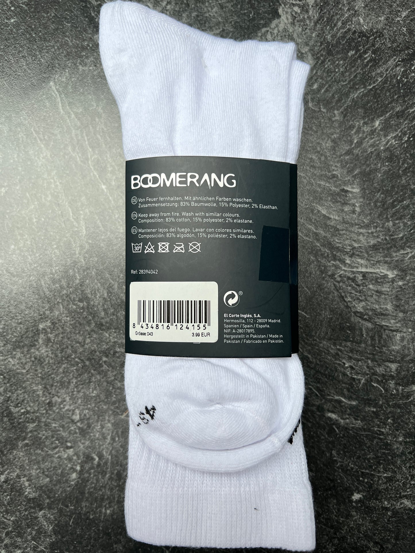 Sportsocken Boomerang leichte Tennissocken