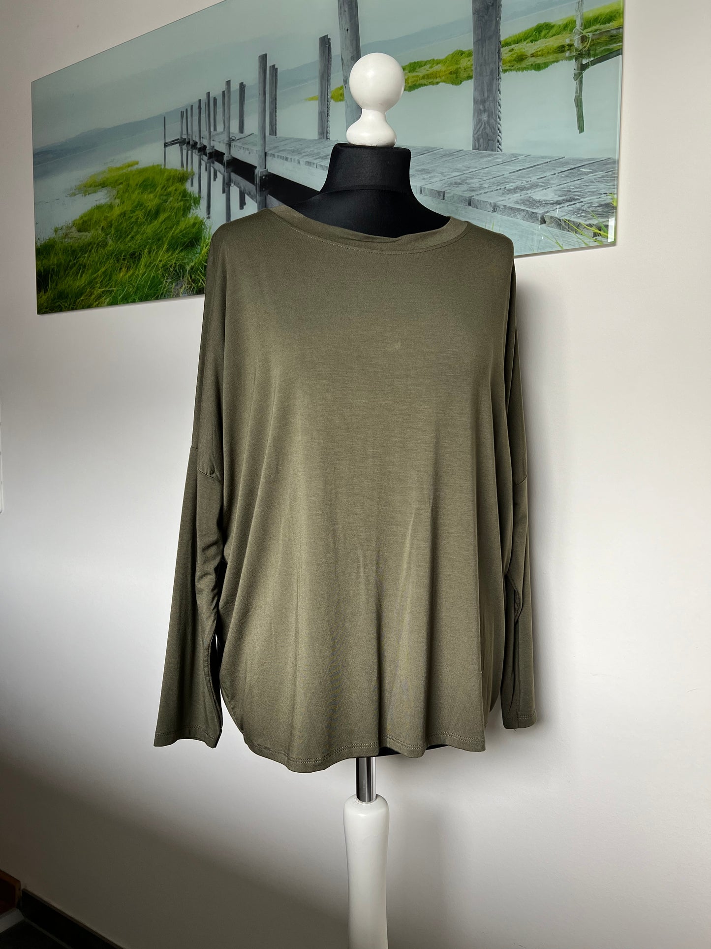 Basic Oversize Feinstrick Pulli