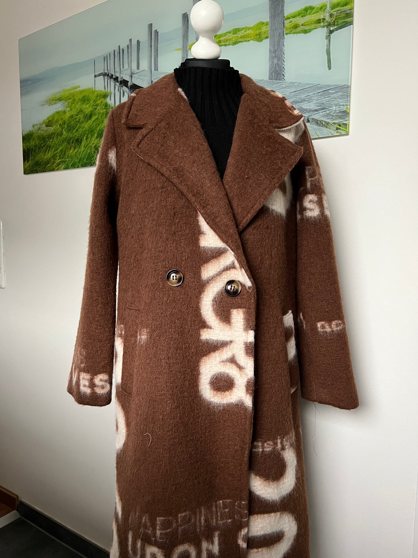 A: Knielanger Wollmix Mantel