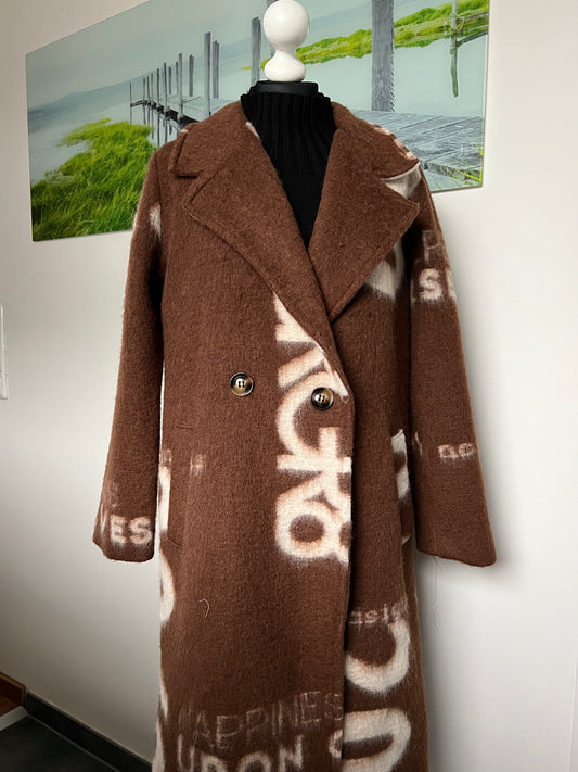 A: Knielanger Wollmix Mantel