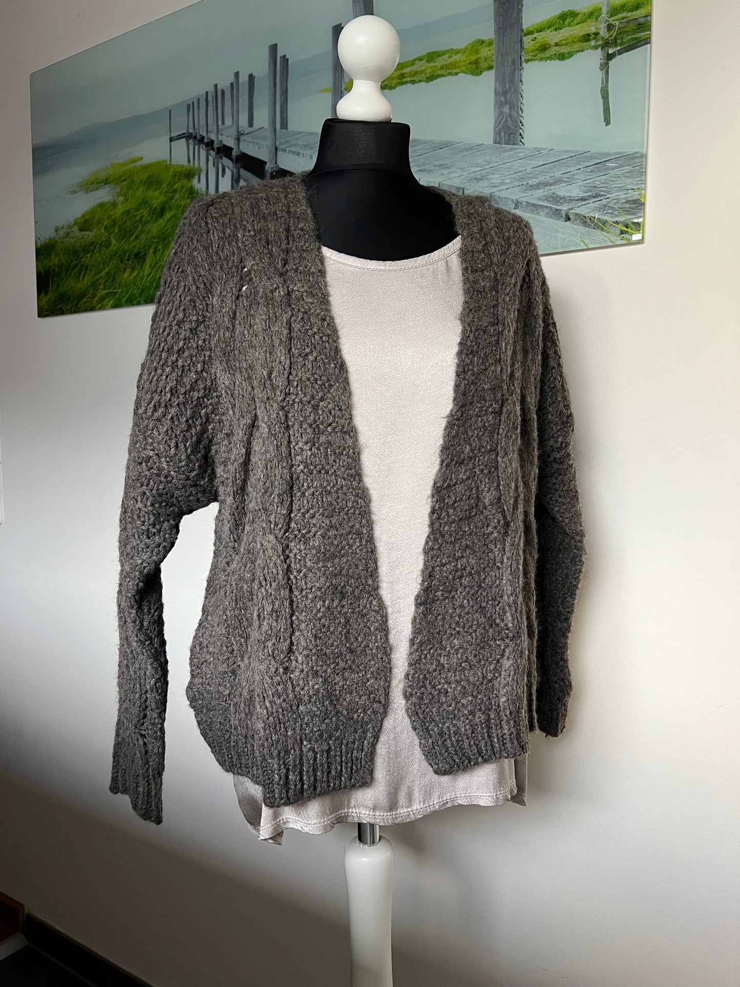 Strickjacke Oversize