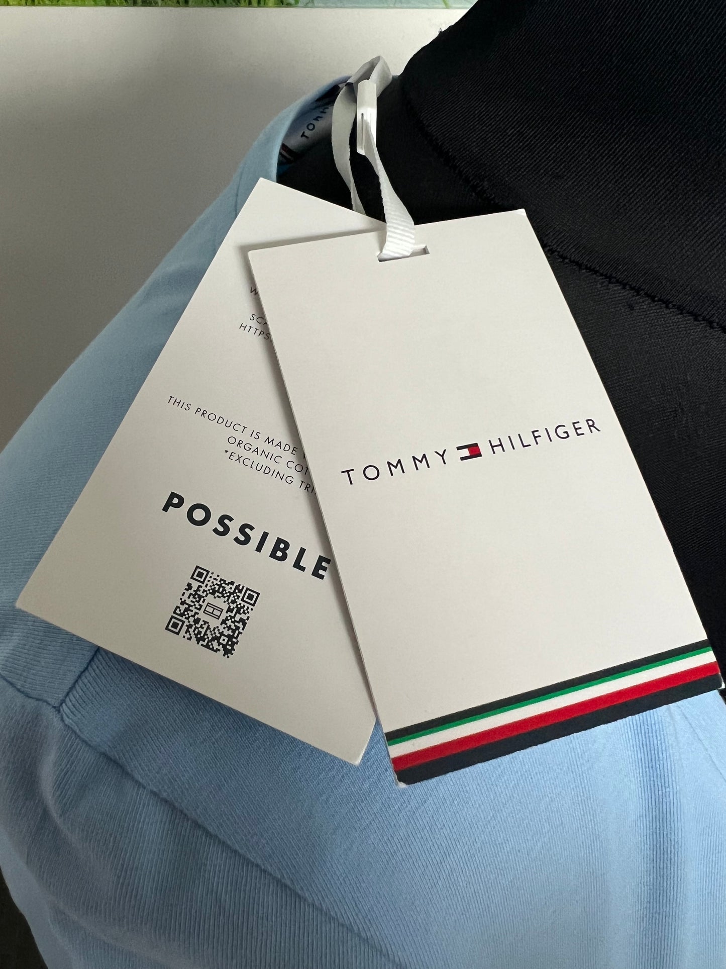 T-Shirt Tommy Hilfiger Jeans Hellblau V-Neck