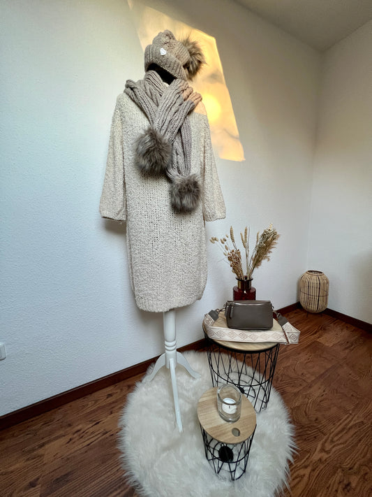 Strickkleid mit Turtleneck